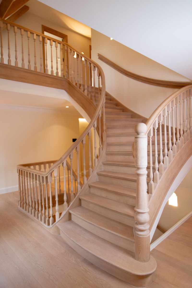 Klassieke trap,houten trap,model Classic,maatwerk trap