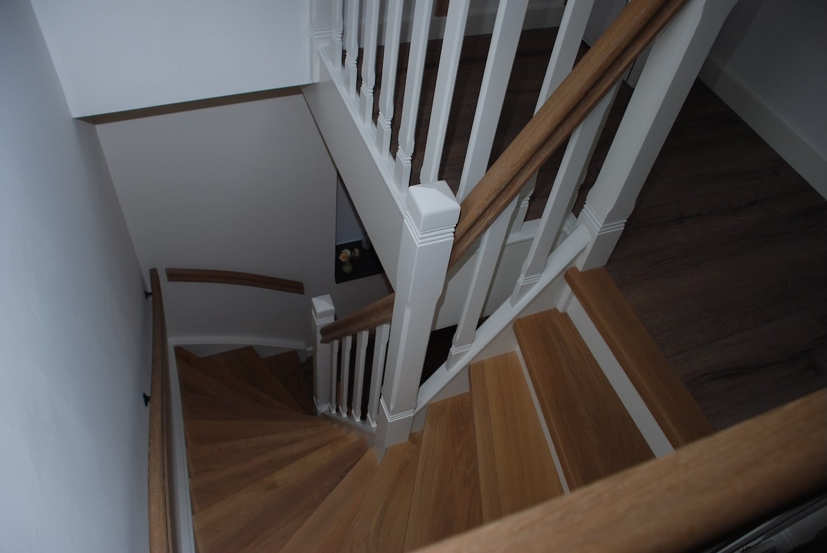 stijl,jaren 30 trap,houten trap,cottage trap,Hoeven,nederland