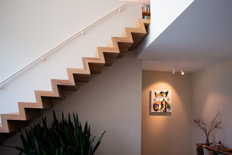 moderne trap,design,z-trap,z-vorm,hout,eyecatcher,hip,kalmthout