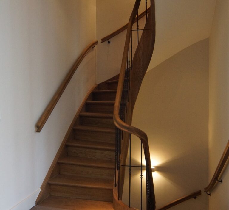 houten trappen,klassieke trappen,smeedwerk,totaalrenovatie,herenhuis,Amsterdam