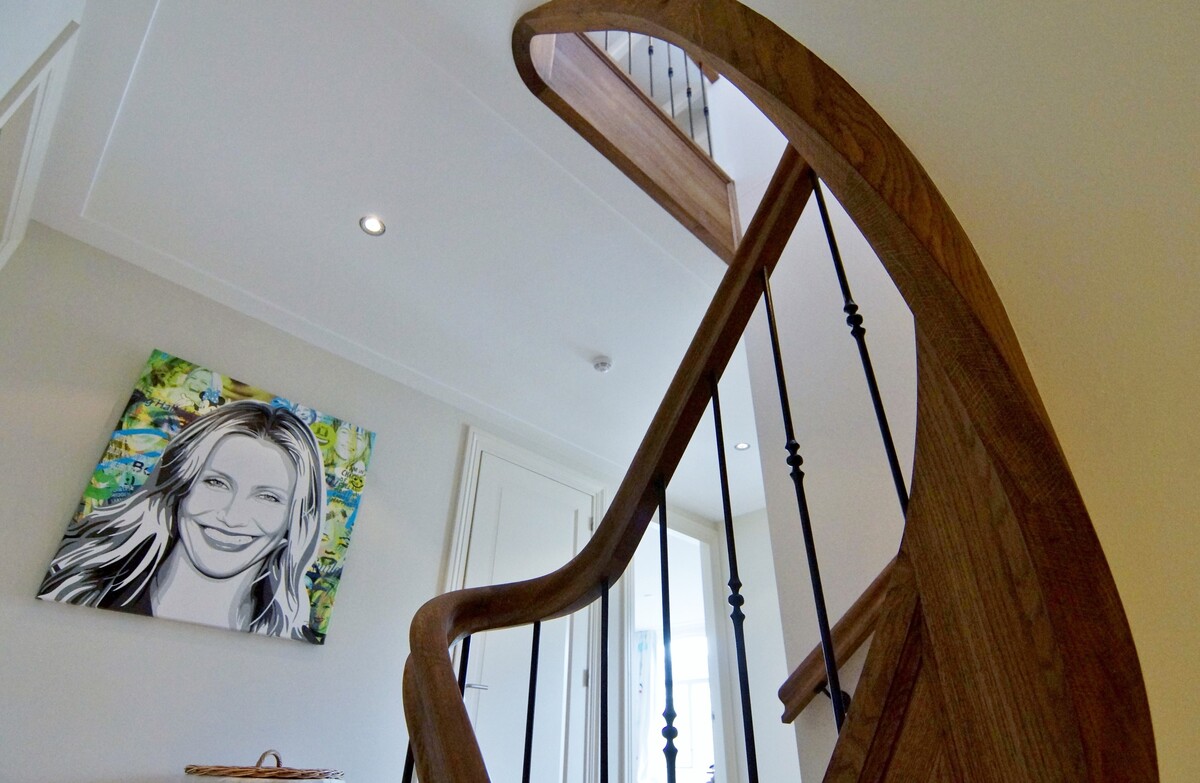 houten trappen,klassieke trappen,smeedwerk,totaalrenovatie,herenhuis,Amsterdam